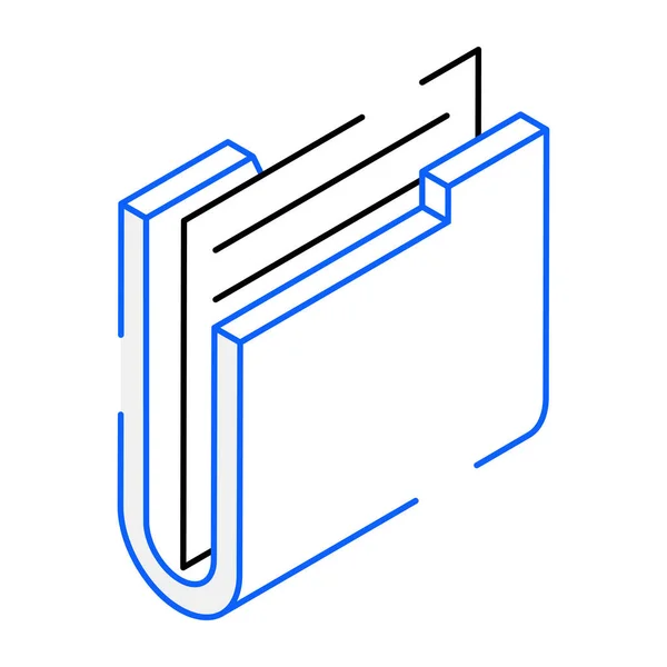 Moderní Ikona Složky Vektorová Ilustrace — Stockový vektor