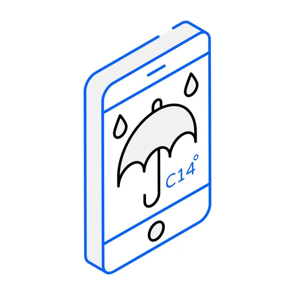 Mobile Application Icon Vector Illustration — Stock Vector