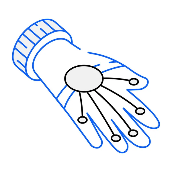 Vector Illustration Digital Hand — Stock Vector