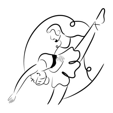 Elinde fırça olan bir kadının durmaksızın çizdiği çizgi.