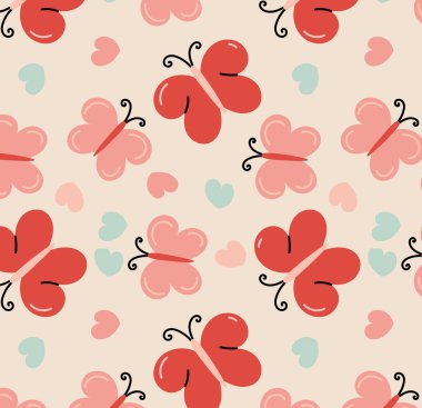 Şirin yusufçuklarla kusursuz desen