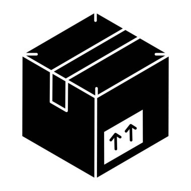 kutu simgesi vektör illüstrasyonu