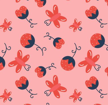 Şirin yusufçuklarla kusursuz desen