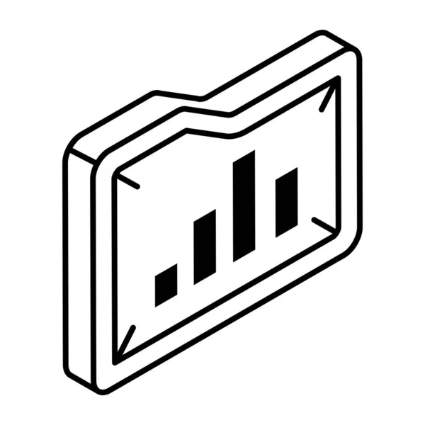 Ícone Gráfico Gráfico Ilustração Simples Ícones Vetoriais Papel Crescimento Para —  Vetores de Stock