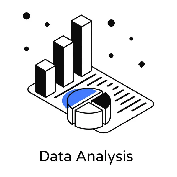 Företagsanalytiker Enkel Illustration — Stock vektor