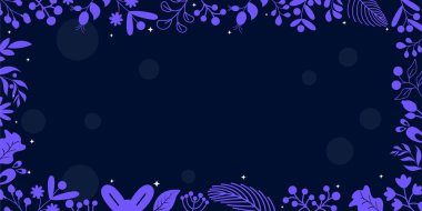 Renkli çiçeklerle soyut arkaplan