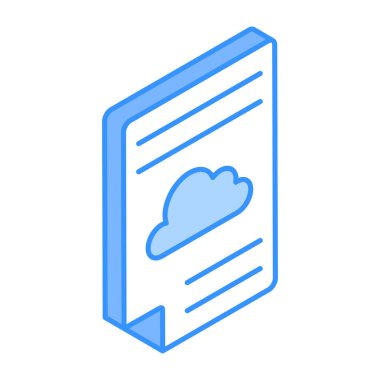 Web ve mobil uygulama tasarımınız için beyaz arkaplanda izole edilmiş bulut hesaplama simgesi vektörü, ok logosu konsepti indir