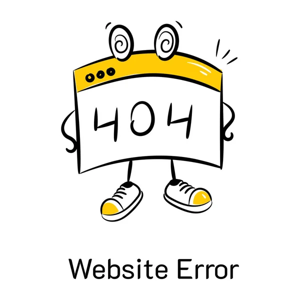 404エラーアイコンベクトルイラスト — ストックベクタ