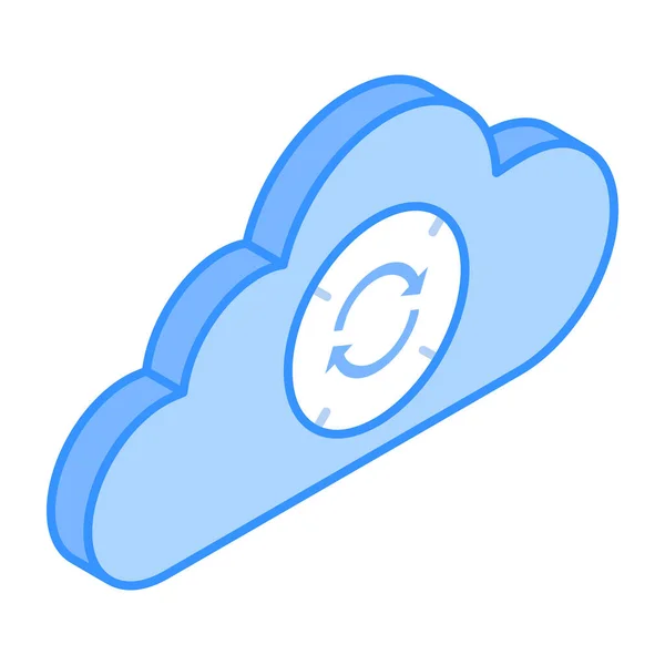 Cloud Computing Ikone Umriss Illustration Der Wolken Vektor Symbole Für — Stockvektor