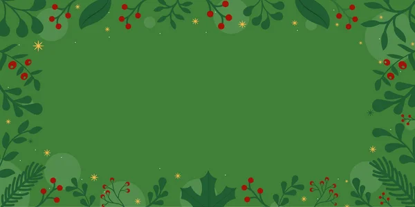 Christmas Background Fir Branches Vector Illustration — Stock Vector