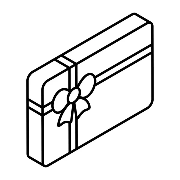 Caja Regalo Con Cinta Vector Ilustración Diseño — Archivo Imágenes Vectoriales