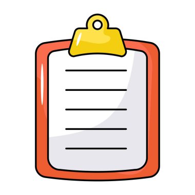 Kontrol listesi ikon vektör illüstrasyon tasarımlı pano