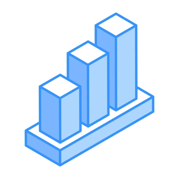 Ilustracja Wektorowa Ikony Wykresu Wzrostu — Wektor stockowy
