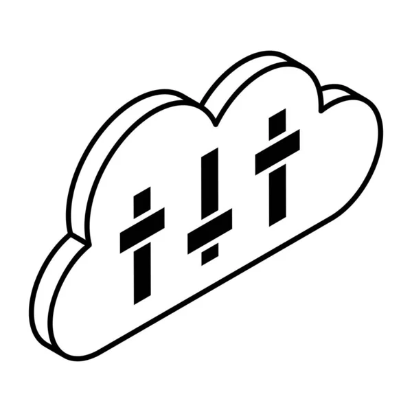 Cloud Computing Technology Vector Illustration — Stock Vector