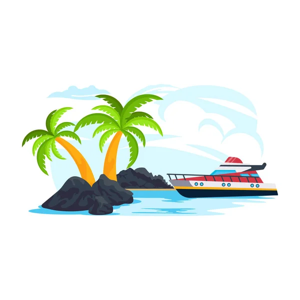 Fondo Playa Ilustración Vectorial — Vector de stock