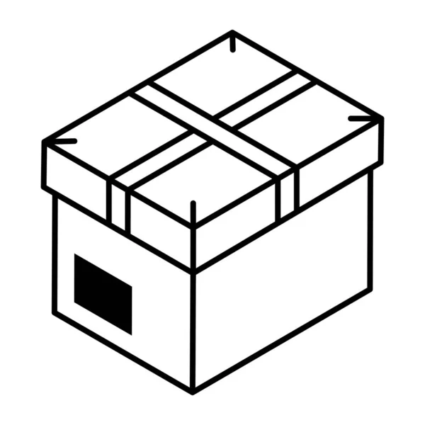 Caja Regalo Diseño Moderno Ilustración Vectorial — Vector de stock