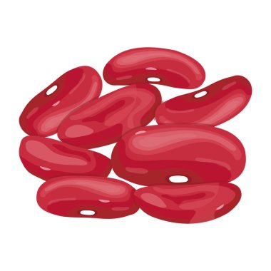 Kırmızı Fasulye modern tasarım, vektör illüstrasyonu