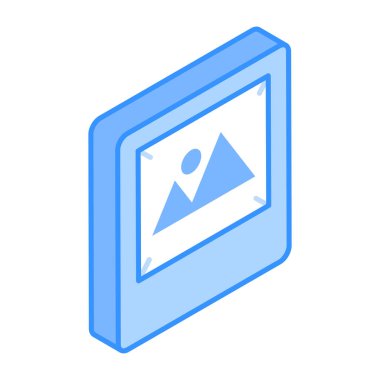 Resim modern simgesi, vektör illüstrasyonu