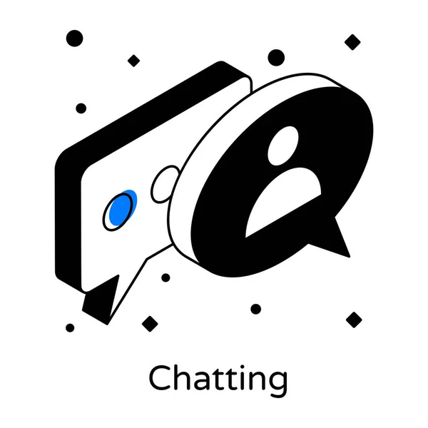 Chat Bubble Διάνυσμα Εικονίδιο Γεμάτο Επίπεδο Σημάδι Στερεά Εικονόγραμμα Απομονώνονται — Διανυσματικό Αρχείο