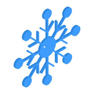 Kar tanesi modern tasarım, vektör illüstrasyonu 