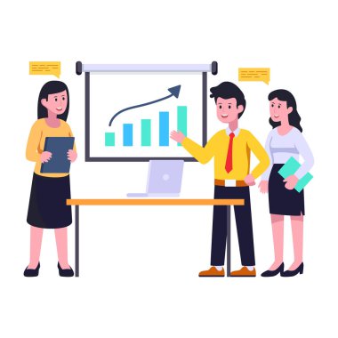 Büyüme Analizi modern tasarım, vektör çizimi