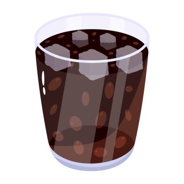 Soğuk içecek modern tasarım, vektör çizimi