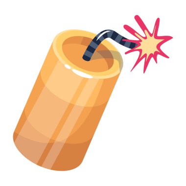 Soda ikonu. Alkol içeceği vektör illüstrasyonunun izometriği