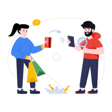 Kart Aktarımı Modern tasarım, vektör illüstrasyonu