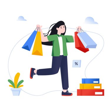 Alışveriş Satışı modern tasarım, vektör illüstrasyonu