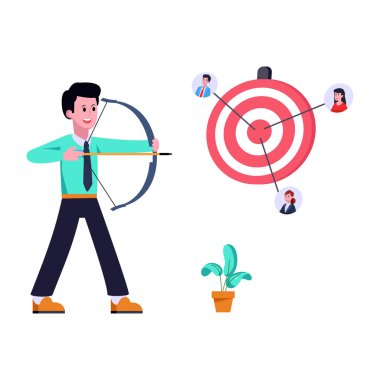 Hedef kitle modern tasarım, vektör illüstrasyonu