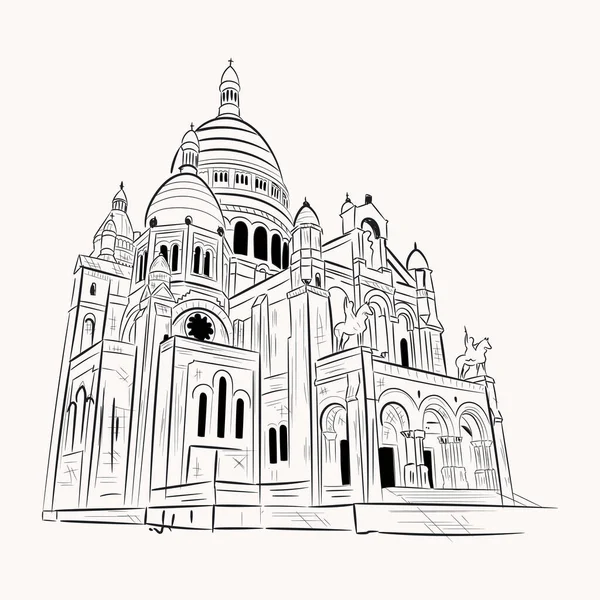 Illustration Vectorielle Cathédrale Ville Capitale État Monde — Image vectorielle