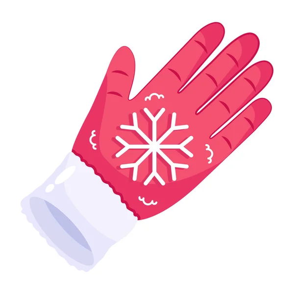 Winter Glove Nowoczesny Design Ilustracja Wektor — Wektor stockowy