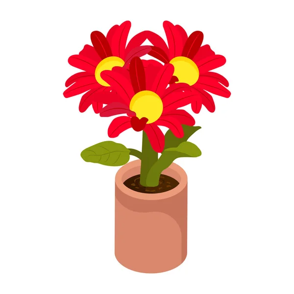 Gerbera Λουλούδια Μοντέρνο Σχεδιασμό Διανυσματική Απεικόνιση — Διανυσματικό Αρχείο