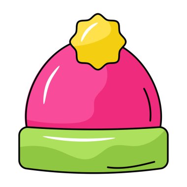 Beanie modern tasarım, vektör illüstrasyonu