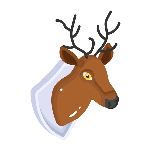 Reindeer Modern Icon Vector Illustration — 스톡 벡터