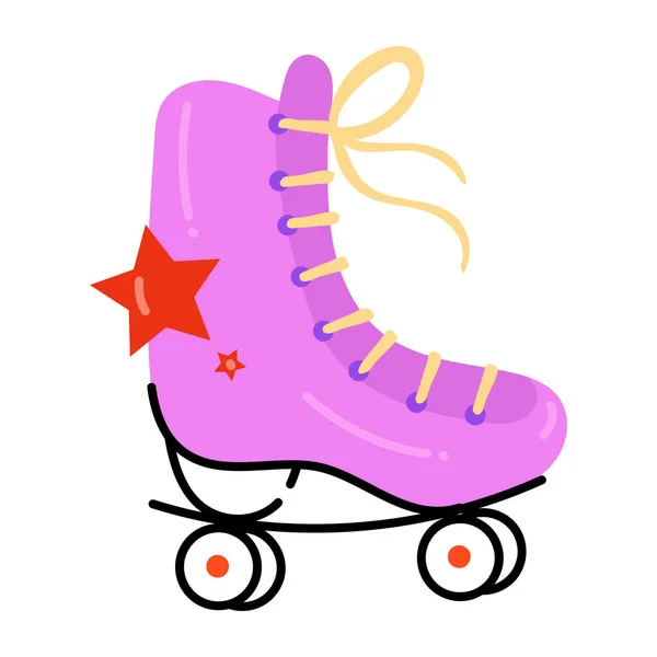 Patinaje Zapato Diseño Moderno Ilustración Vectorial — Vector de stock