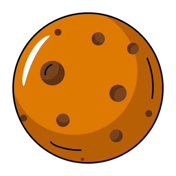 Chocolate Cookie Design Moderno Ilustração Vetorial — Vetor de Stock