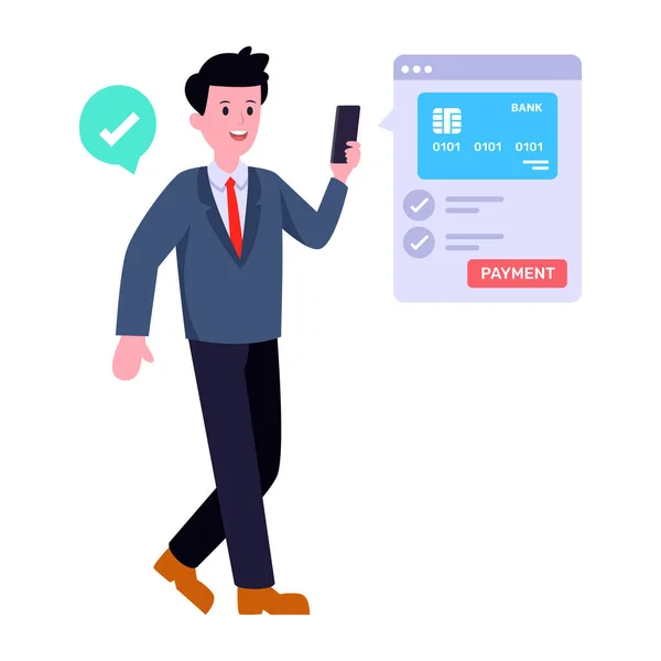 Digital Payment Modern Design Vector Illustration — 스톡 벡터