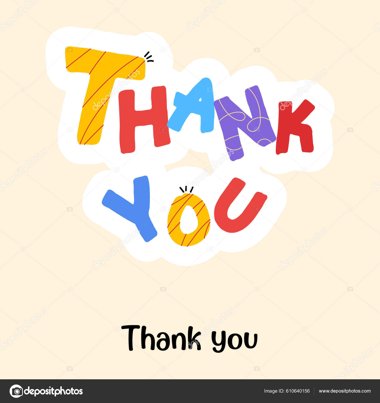 일러스트 디자인 감사합니다 스톡 벡터 - ©smashingstocks 610640156