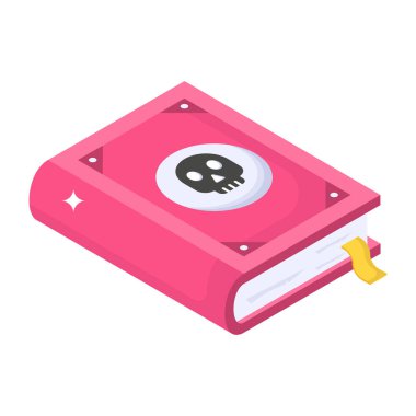 Cadılar Bayramı Kitabı modern tasarım, vektör illüstrasyonu