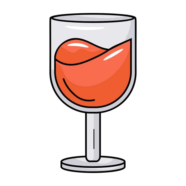 Wine Glass Design Moderno Illustrazione Vettoriale — Vettoriale Stock
