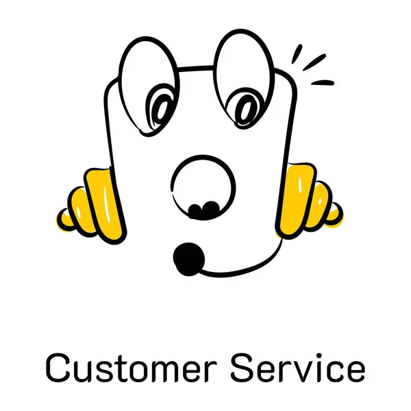 Customer Service Modern Design Vector Illustration — Stock Vector