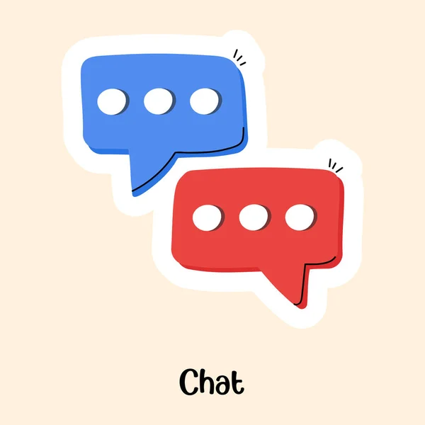 Chat Modern Design Vector Illustration — 스톡 벡터
