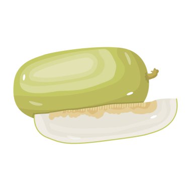 Yiyecek ve sebze sembolünün vektör çizimi. Web için taze ve lezzetli stok simgesi.