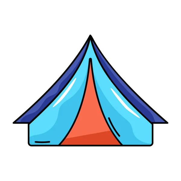 Camping Tente Icône Vectoriel Illustration Conception Graphique — Image vectorielle