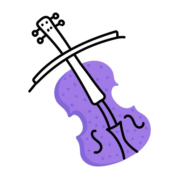 Скрипка Сучасний Дизайн Векторні Ілюстрації — стоковий вектор