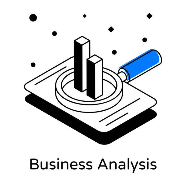 Busdiness Analysis Design Moderne Illustration Vectorielle — Image vectorielle