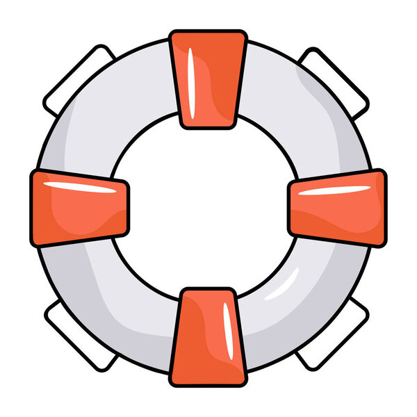 Lifebuoy modern design, vector illustration