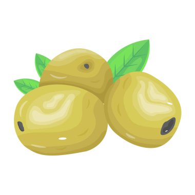 Zeytin modern tasarım, vektör illüstrasyonu