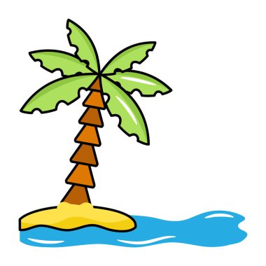 yaz tatili ikonu vektör çizimi tasarımı